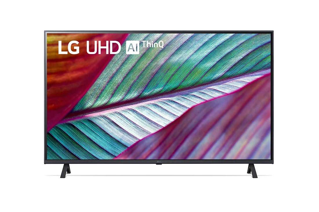 LG Pantalla LG UHD 43'' UR78 4K SMART TV con ThinQ AI, Vista frontal del televisor LG UHD, 43UR7800PSB