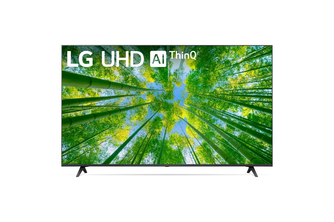 LG UHD 55'' UQ8000 Smart TV con ThinQ AI (Inteligencia Artificial), Front view, 55UQ8000PSB