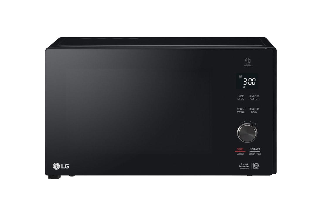 LG Microwave, LG Neo Chef Technology, 42 Liter Capacity, Smart Inverter, EasyClean, Grill, front view, MH8265DIS