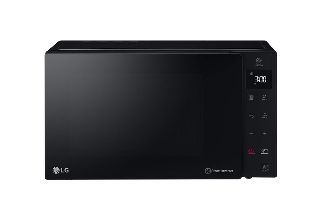 LG Microwave, LG Neo Chef Technology, 25 Liter Capacity, Smart Inverter, EasyClean, front view, MS2535GIS