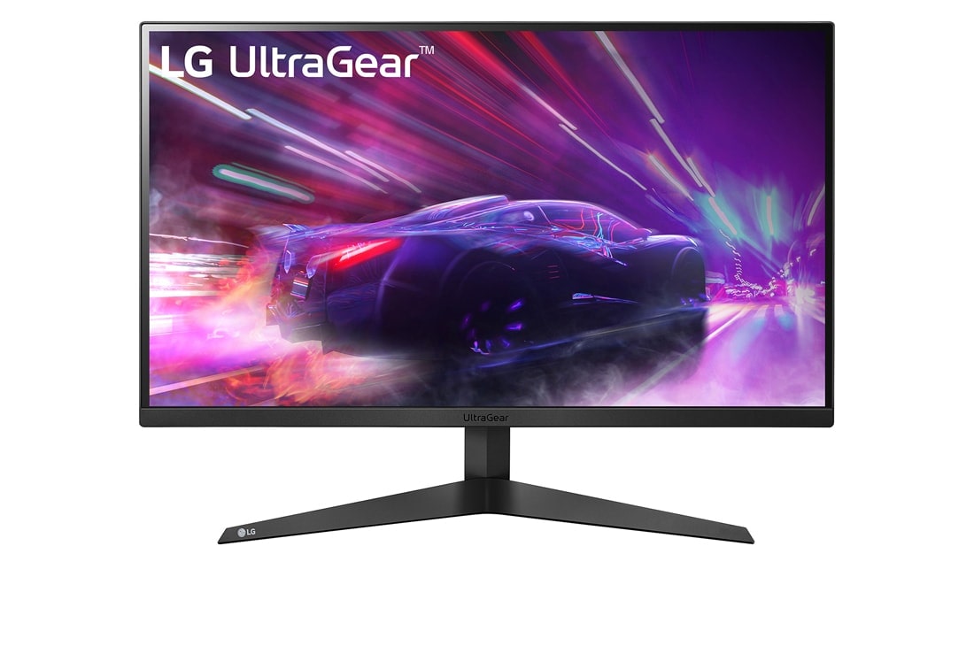 LG UltraGear Gaming Monitor 27 Inch Full HD, 165Hz Refresh Rate, AMD FreeSync Premium, Black Stabilizer, front view, 27GQ50F-B