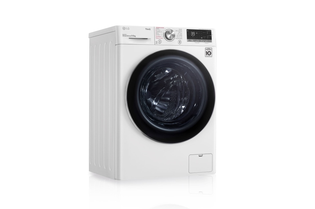 LG Lavasecadora inteligente AI Direct Drive con Autodosificador de detergente 9/6kg, 1400rpm, Clasificación A(lavado)/E(secado), Blanca, Serie 750, LG F4DV7509S2W Lavasecadora , F4DV7509S2W
