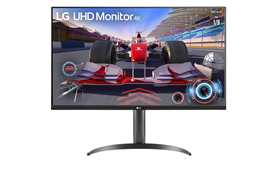 LG 27'' UHD 4K HDR monitor, front view, 27UQ850V-W