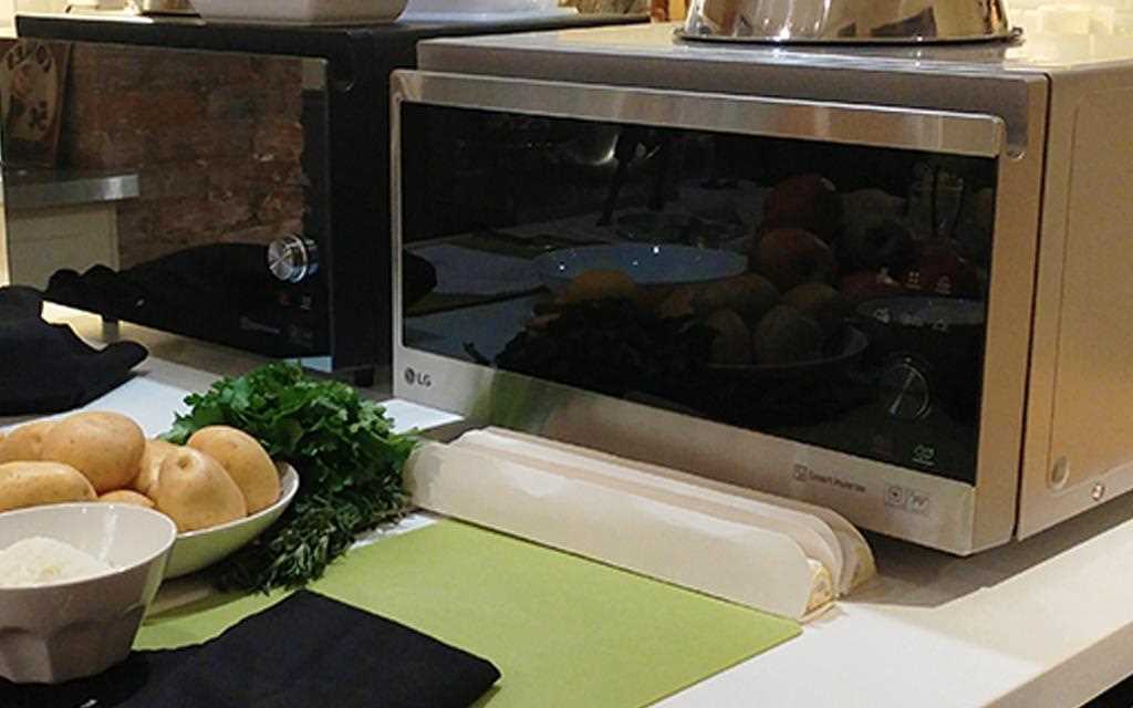 A image of LG NeoChef microwave in the kitchen