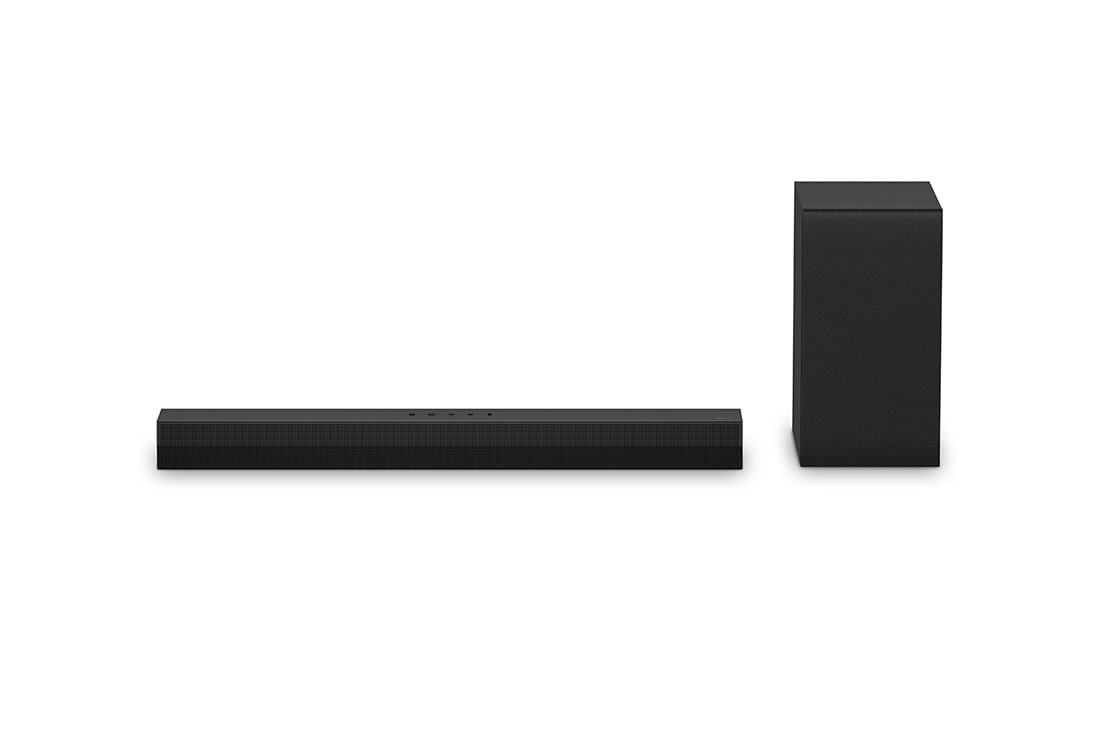 LG Soundbar για TV 2.1 καναλιών S40T, Μπροστινή όψη LG Soundbar S40T και subwoofer, S40T