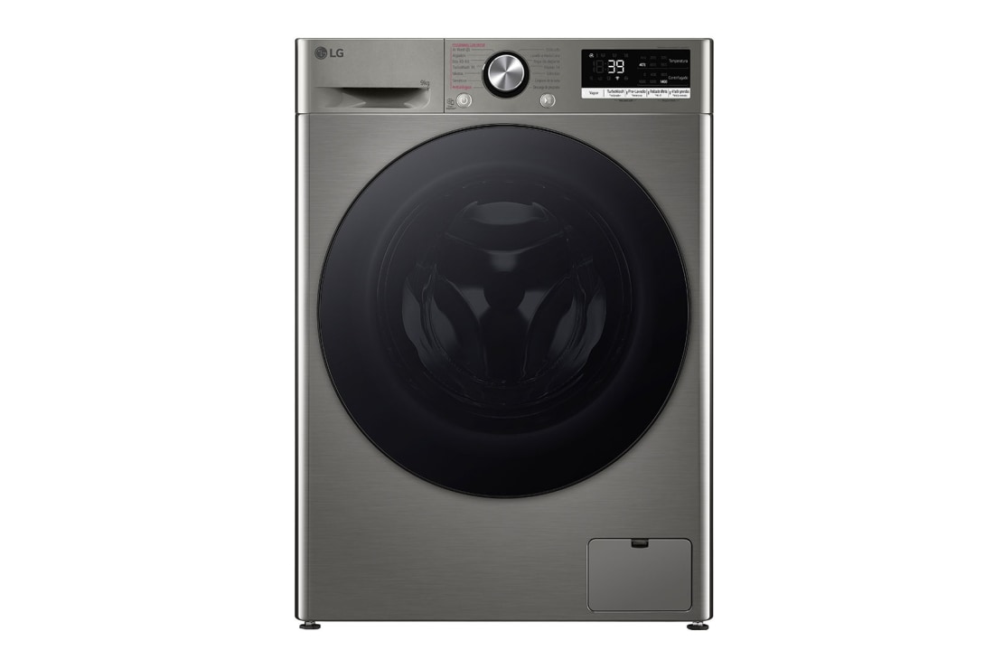 LG Πλυντήριο Ρούχων 9kg, AI DD™, Steam™ TurboWash™, Front View, F4R7009TSSB