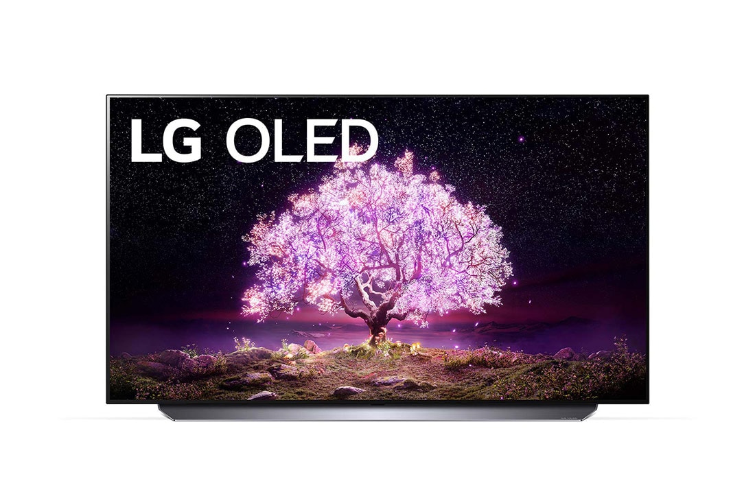 LG C1 55 inch 4K Smart OLED TV, μπροστινή όψη, OLED55C14LB