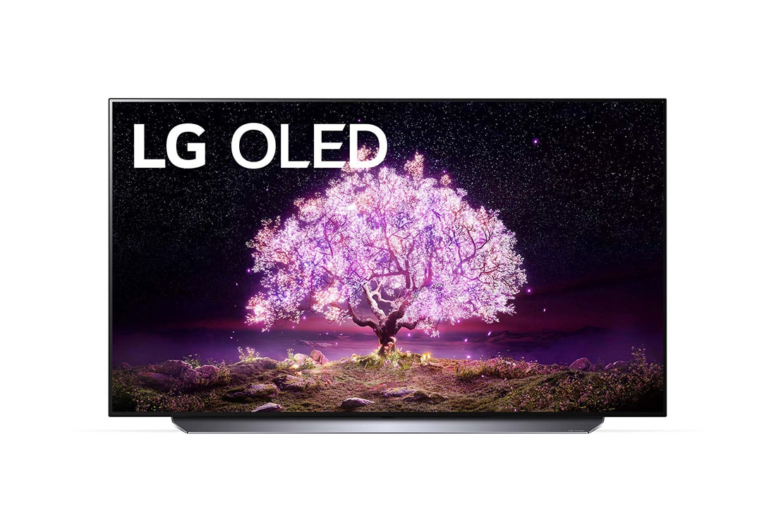 LG C1 48 inch 4K Smart OLED TV, μπροστινή όψη, OLED48C14LB