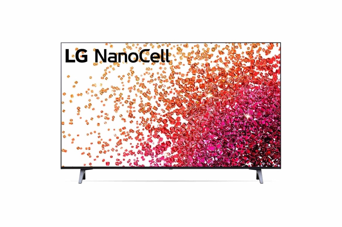 LG 43NANO756PA, Μπροστινή όψη της LG NanoCell TV, 43NANO756PA