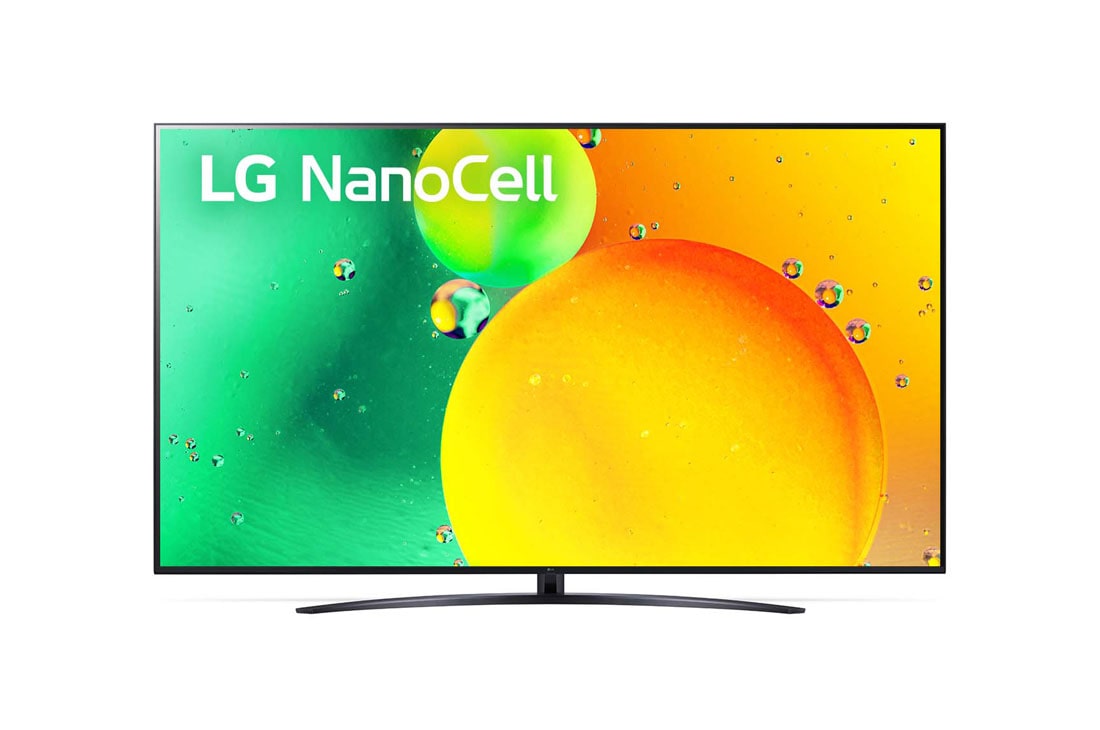 LG Nanocell σειρά 766QA 86 ιντσών, Μπροστινή όψη της LG NanoCell TV, 86NANO766QA