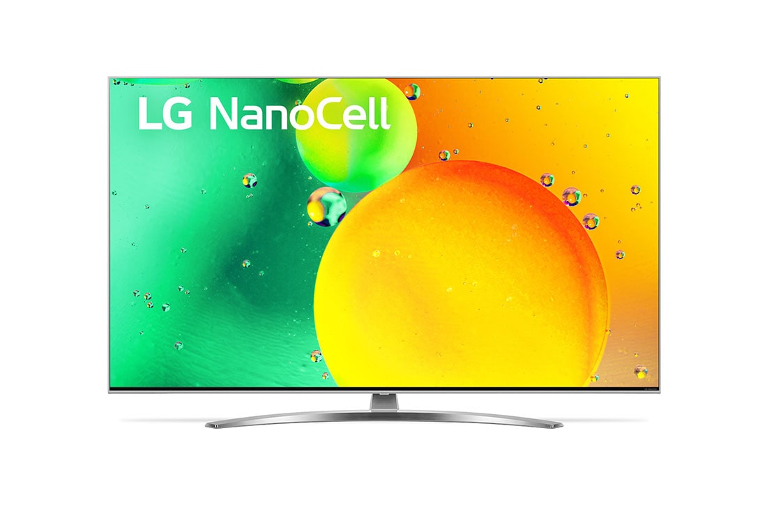 LG Nanocell σειρά 78QA 65 ιντσών, Μπροστινή όψη της LG NanoCell TV, 65NANO786QA