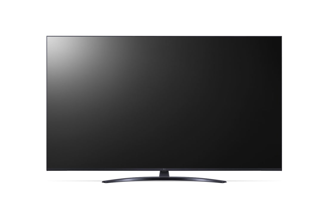 LG Τηλεόραση 50 ιντσών LG UHD UT81 4K Smart TV 50UT81, Μπροστινή όψη της LG UHD TV, UT80 με το κείμενο LG UHD AI ThinQ και 2024 στην οθόνη, 50UT81006LA