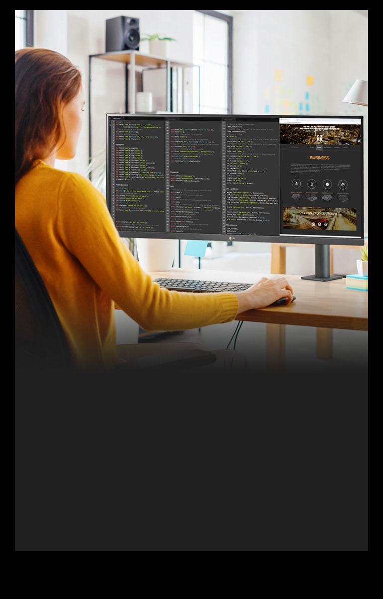 Ergonomski monitor UltraWide za razvojne programere