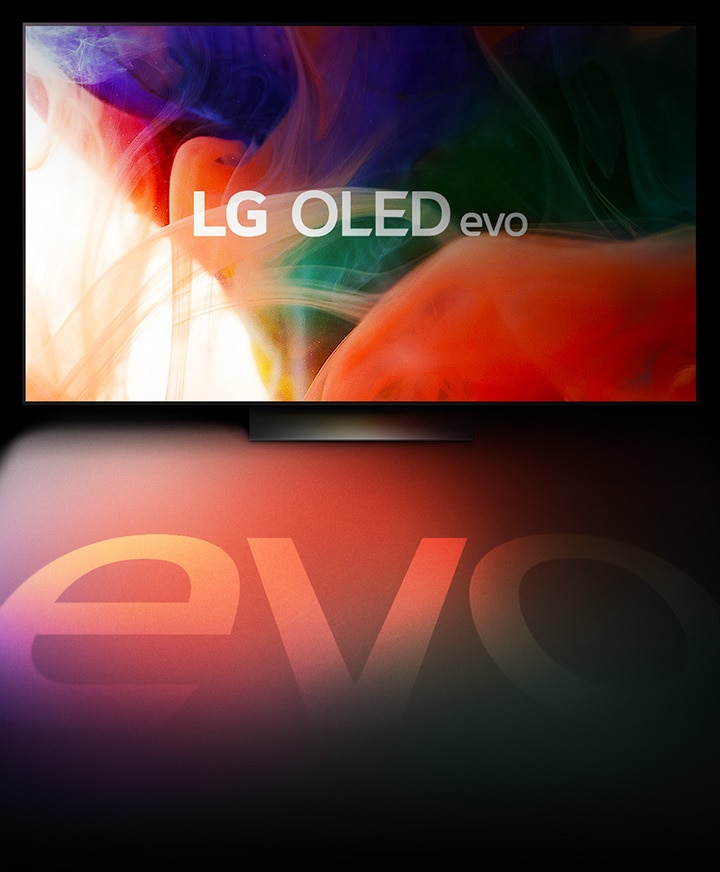 Šarena apstraktna slika prikazana je na televizoru LG OLED evo