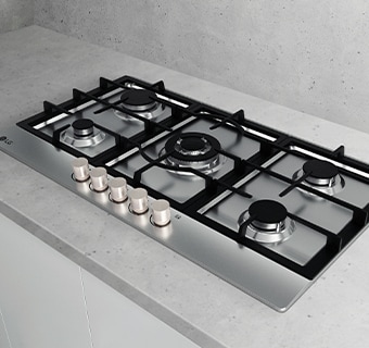 This is the image of the kitchen interior with LG gas hob installed.