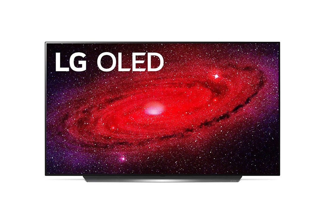 LG CX 55'' OLED 4K TV, LG CX 55'' OLED 4K TV, Front view with infill image, OLED55CXPTA, OLED55CXPTA