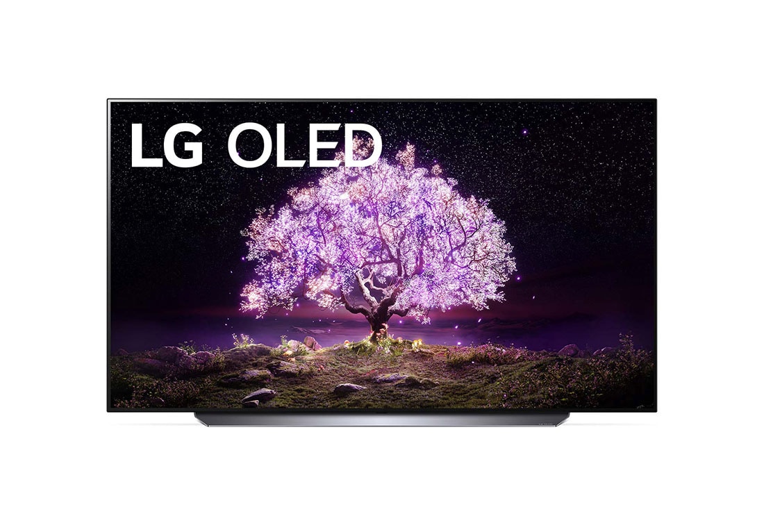 LG C1 65 inch 4K Smart OLED TV, front view, OLED65C1PTB