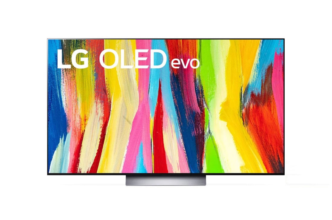 LG OLED evo C2 55 inch 4K Smart TV, Front view , OLED55C2PSA