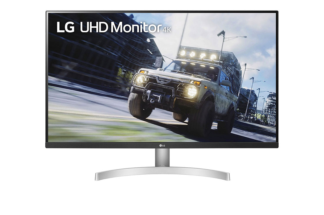 LG 31.5'' UHD 4K (3840x2160) HDR Monitor , Front view, 32UN500-W