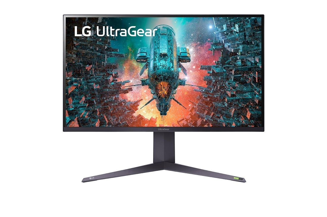 LG 32'' UltraGear™ UHD 4K Nano IPS with ATW 1ms 144Hz HDR 1000 Monitor with G-SYNC® Compatible, 32GQ950-B