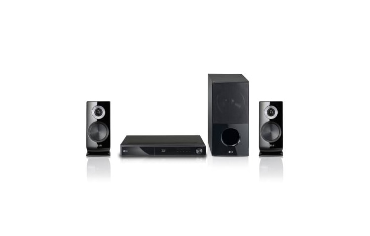 LG 3D Blu-ray™ Home Theater System met Smart TV, Wi-Fi Direct™, DLNA/CIFS, LG Remote en Wall-mountable speakers, HX521