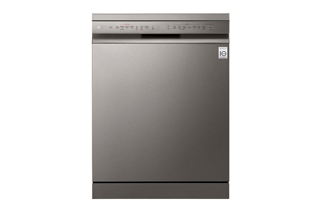 LG 14 Place QuadWash® Dishwasher in Platinum Steel Finish with TrueSteam®, XD4B24PS, XD4B24PS