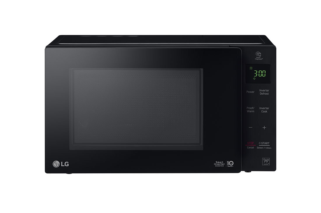 LG 25L NeoChef ™ Smart Inverter Microwave Oven, Front view, MS2535GIB