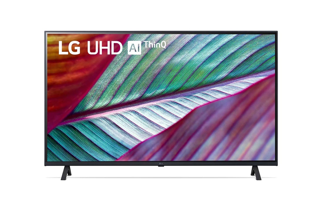 LG UHD UR75 43inch 4K Smart TV, 2023, A front view of the LG UHD TV, 43UR7550PSC