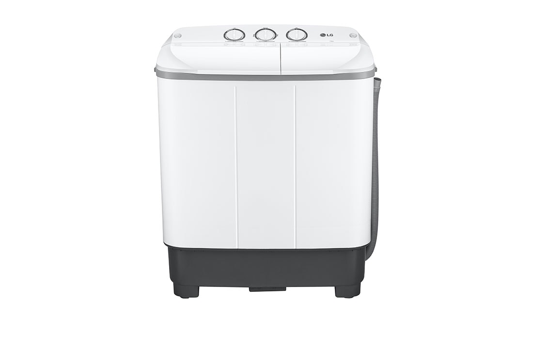 LG 7 kg Twin Tub Washing Machine, Semi Automatic with Soak Function, Front view, P700N
