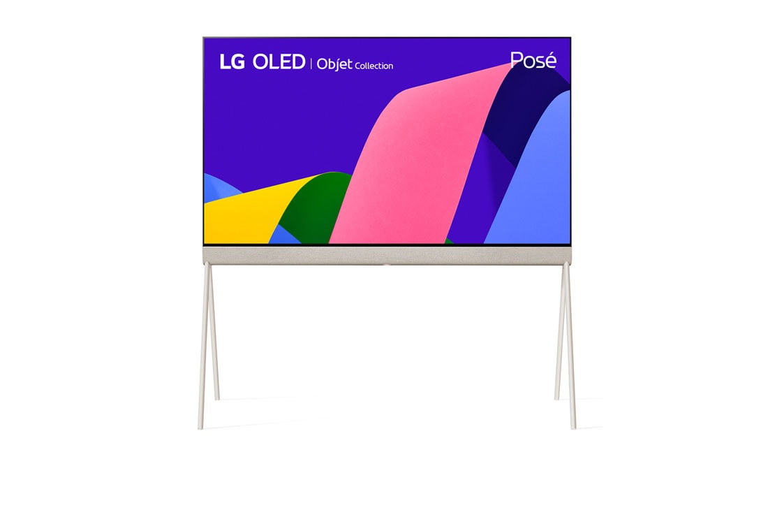 LG Telewizor Lifestyle LG 42'' OLED evo 4K | Kolekcja Objet Pose, LX1, Posé – widok z przodu., 42LX1Q6LA