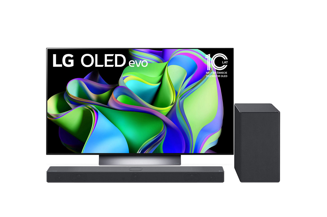 LG Przedsprzedaż promocyjna: telewizor 48” OLED 4K OLED48C3 z soundbarem SC9S, 48C32L-SC9S.BUNDLE