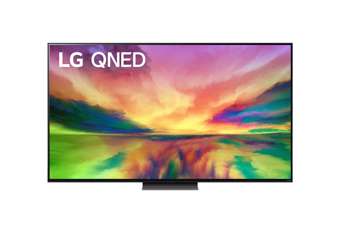LG Telewizor LG 65” QNED 4K Smart TV ze sztuczną inteligencją, 65QNED82, widok z przodu z obrazem wypełniającym, 65QNED823RE
