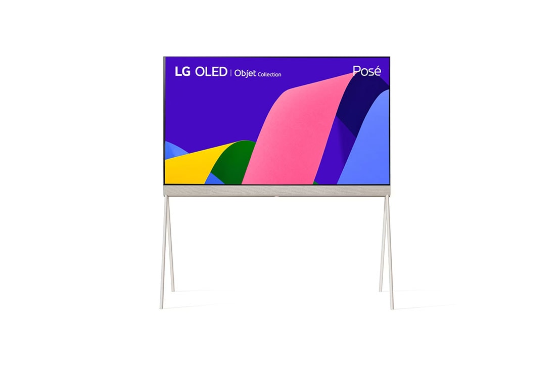 LG Telewizor Lifestyle LG 48'' OLED evo 4K | Kolekcja Objet Pose, LX1, Posé – widok z przodu., 48LX1Q3LA