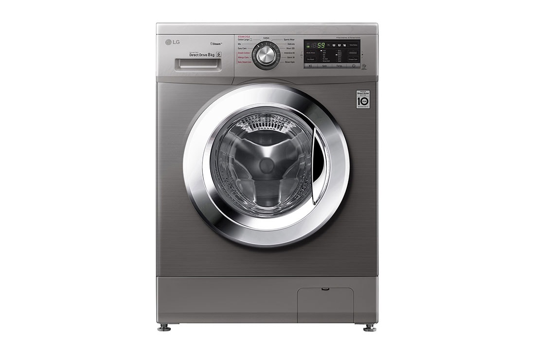 LG 8kg Steam Washing Machine with Inverter DD Motor, FH4G6TDY6