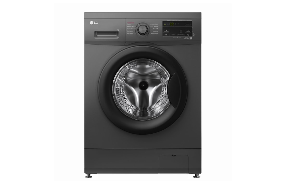 LG Вузька пральна машина | 6 Motion™ | Steam™ | 7 кг, Front view, F2J3HS8J