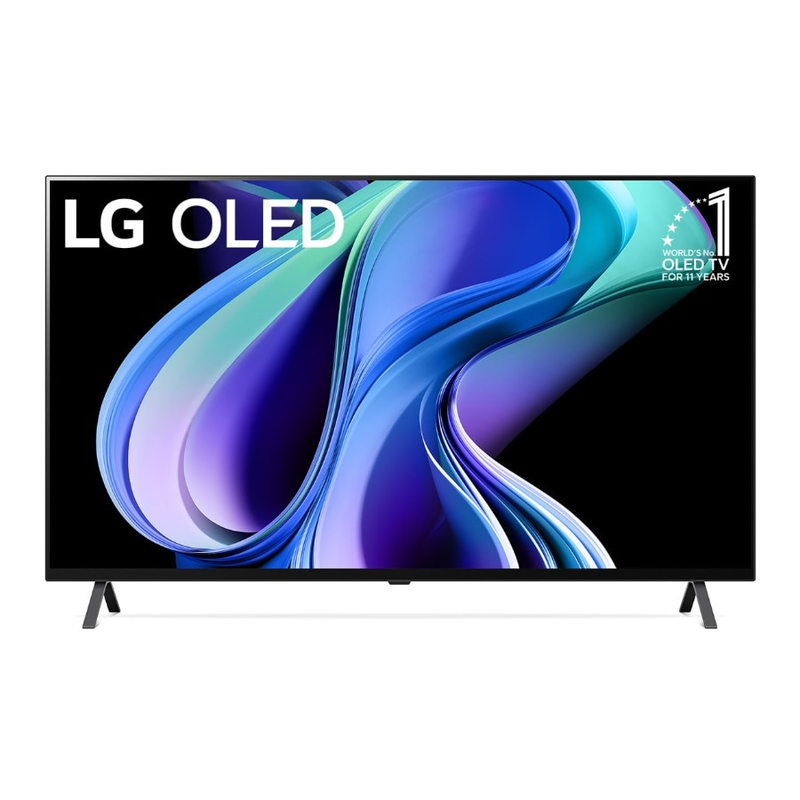 LG Tivi LG OLED A3 55 inch 2023 4K Smart TV | OLED55A3, Mặt trước với LG OLED và Biểu tượng OLED số 10 năm thế giới., OLED55A3PSA