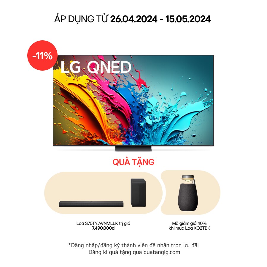 LG TV LG QNED 65 inch 65QNED86TSA, 65QNED86TSA