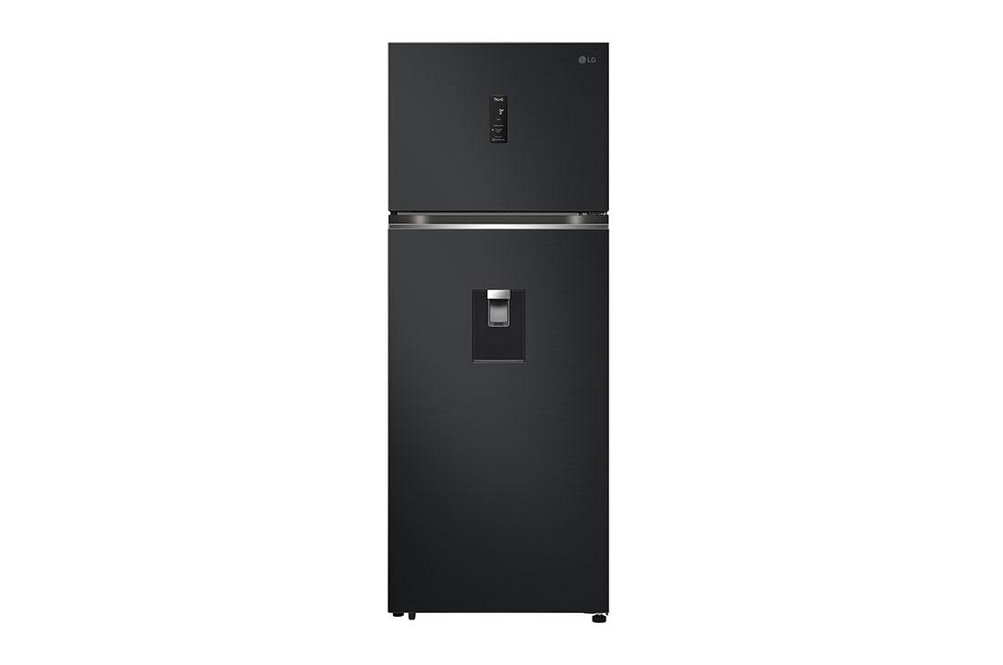 LG Tủ lạnh LG ngăn đá trên Smart Inverter™ 459L màu đen LTD46BLMA, hình chụp mặt trước, LTD46BLMA