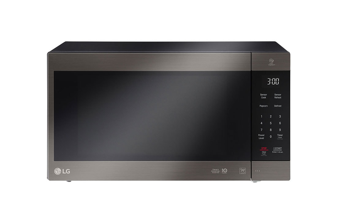 LG 56L NeoChef™ Black Solo Microwave - MS5696HIT, Front view, MS5696HIT
