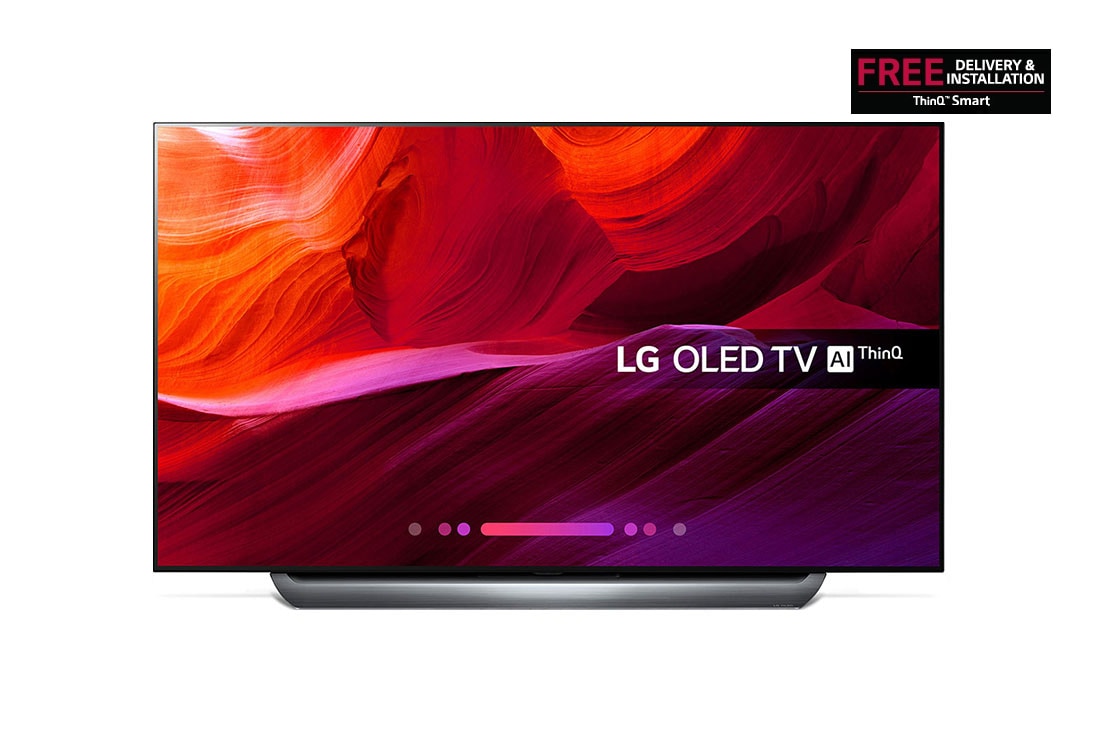 LG OLED TV 77 inch C8 Series Cinema Screen Design 4K HDR WebOS Smart TV w/ ThinQ AI Pixel Dimming, OLED77C8PVA