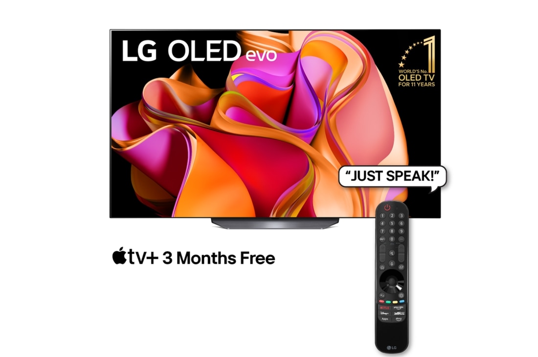 LG 165cm (65'') OLED CS3 4K 120Hz GAMING SMART TV with Magic Remote, HDR & webOS, OLED65CS3VA