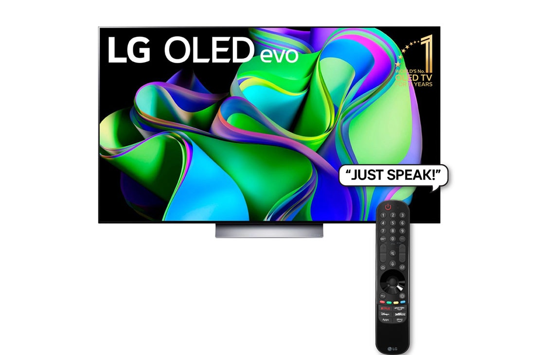 LG 195cm (77'') OLED C3 4K 120Hz GAMING SMART TV with Magic Remote, HDR & webOS, OLED77C36LA