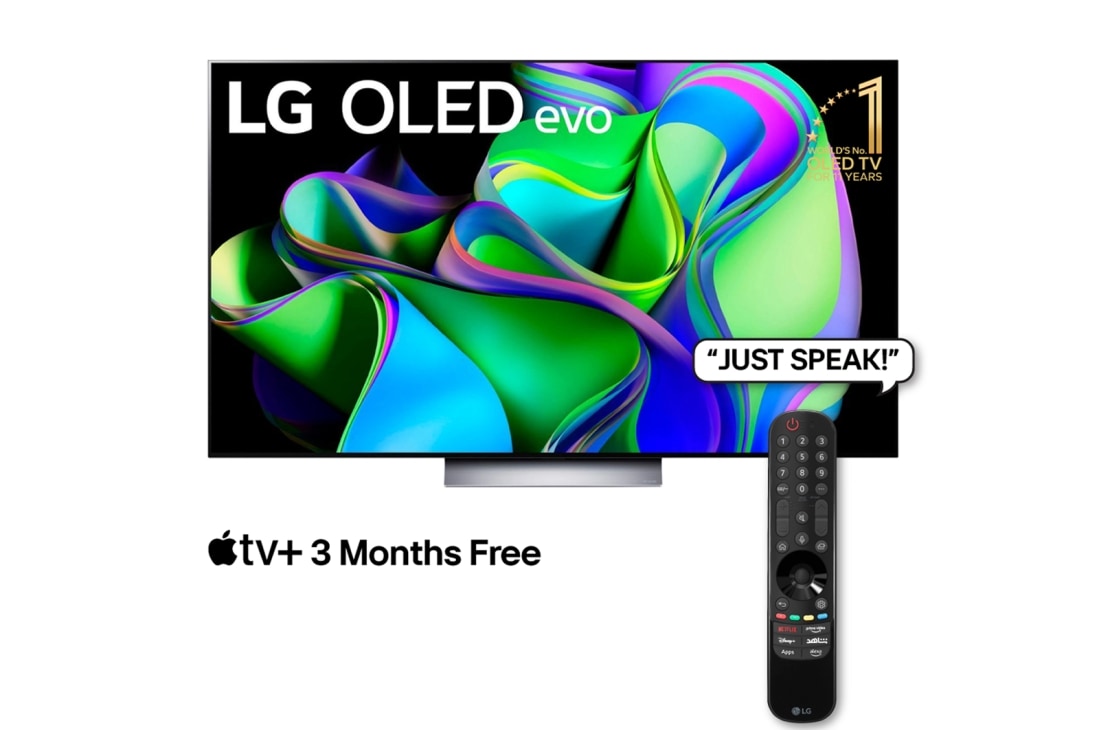 LG 125cm (48'') OLED C3 4K 120Hz GAMING SMART TV with Magic Remote, HDR & webOS, OLED48C36LA